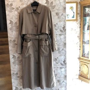 Vintage London Fog Maxi Coat w/ Flannel Lining